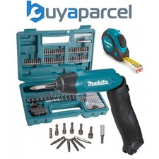 Makita DF001DW 3.6v Cordless Lithium Ion Pencil Screwdriver 81PC Bit Set + Tape