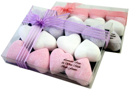 Lavender, Rose & White Musk Luxury 12-Piece Bath Gift Set (Handmade in Britain)