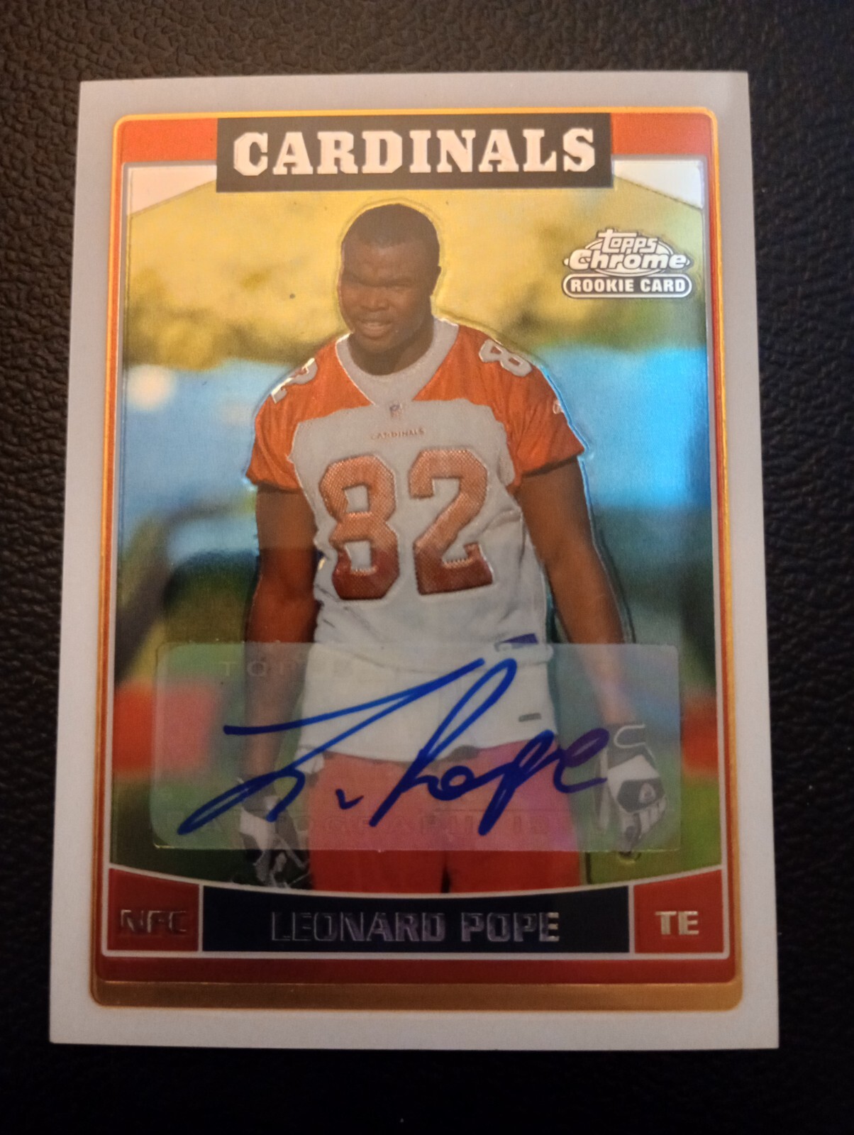 Leonard Pope Topps Chrome #231 Autograph
