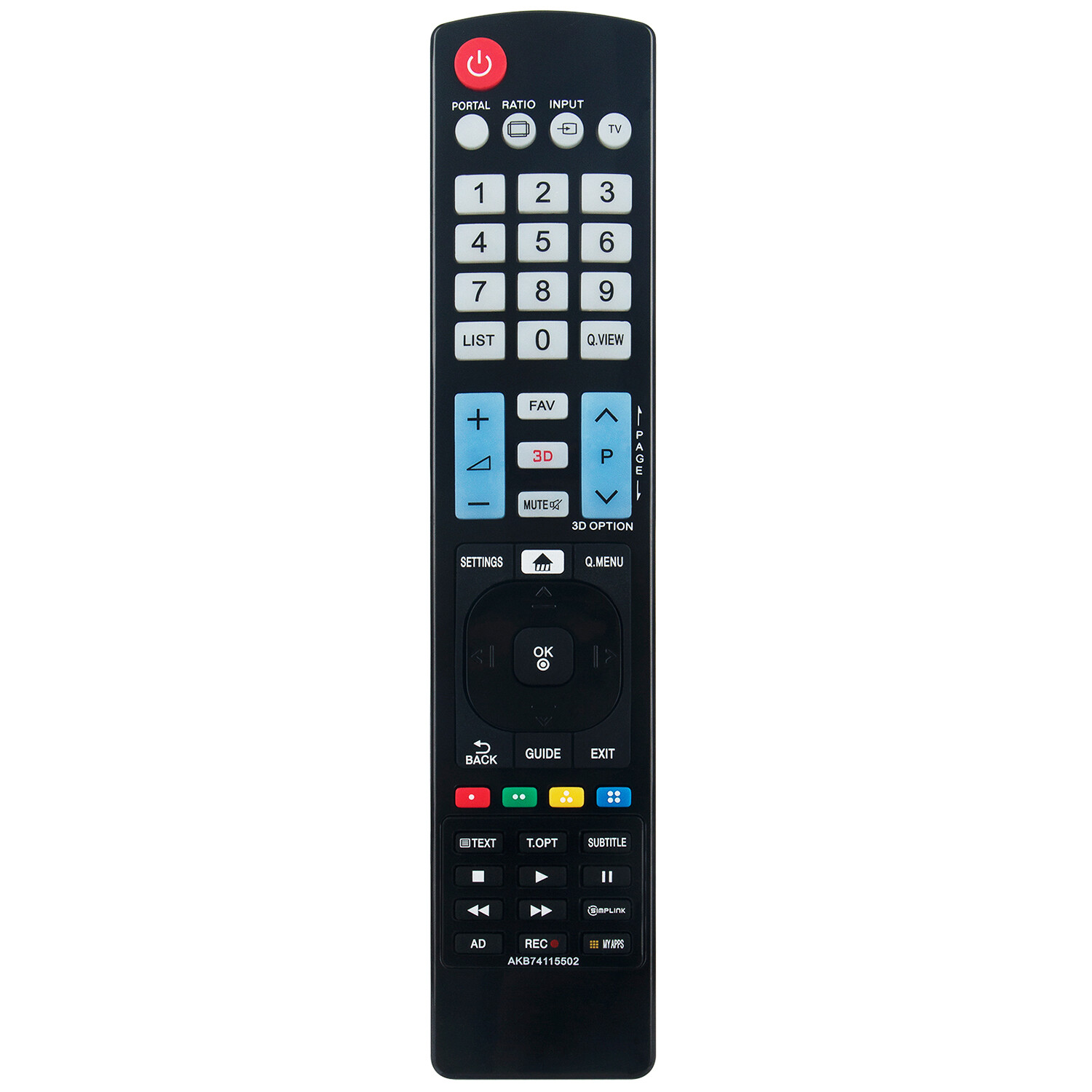 AKB74115502 Replace Remote for LG TV 32LS5700 42LS5700 47LS5700