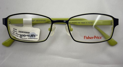 Monturas de gafas Fisher Price para niños NUEVO azul verde 46 16 130 niños niños visión - Imagen 11 de 12
