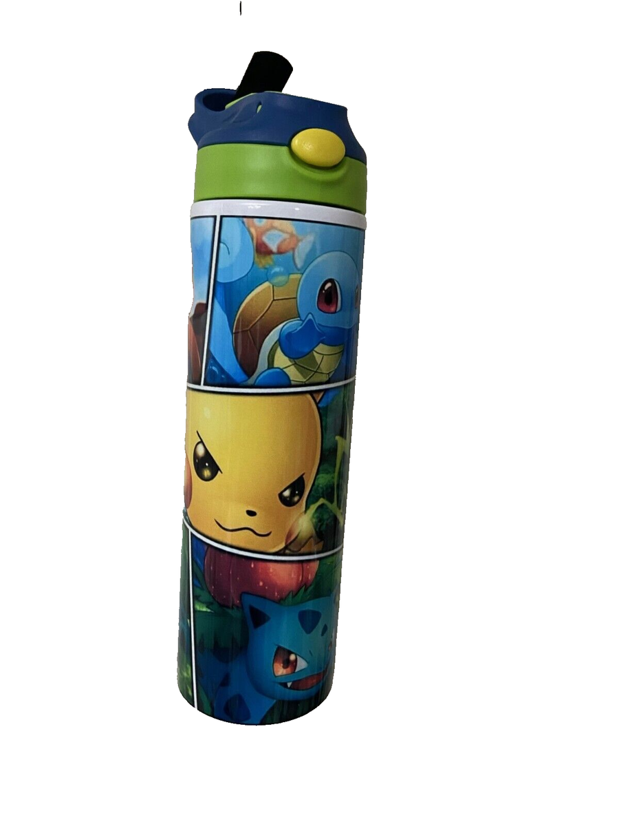 POKEMON PICACHU, Charmander Squirtle Stainless Steel Tumbler Sippy