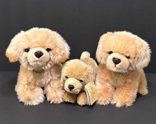 Miyoni by Aurora Plush Dogs Pups Lot of 3 Stuffed Animals Golden Lab Retriever