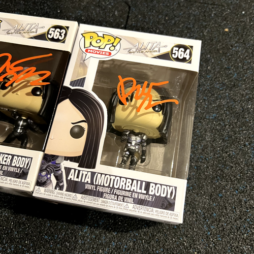 Robert Rodriguez Signed Alita Battle Angel Funko Pop Set, Vid Proof (Autograph) - Picture 11 of 17