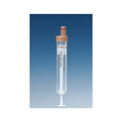 50 S-Monovette Serum-Gel 9ml 92x16mm mit Etikett - Sarstedt 02.1388