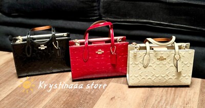 COACH◇ NINA Small トートバッグ 在庫確認ください CV400 NWT Coach Nina Small Tote Bag In Signature Leather CV400 | eBay