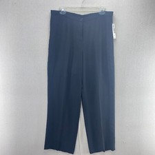 NEW Pendleton Pants Womens 14 Black Chino Trousers Dress Slacks High Rise Career