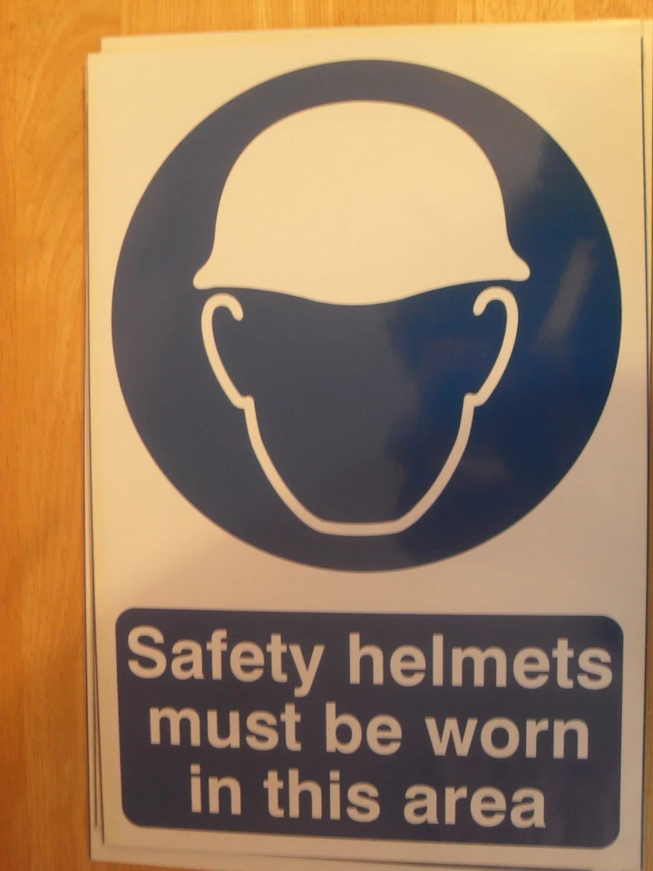SPECTRUM INDUSTRIAL GESUNDHEITS- & SICHERHEITSZEICHEN SCHUTZHELME MÜSSEN IN DIESEM BEREICH GETRAGEN WERDEN
