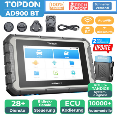 TOPDON Artidiag900 BT KFZ OBD2 Diagnosegerät Deutsch ECU-Kodierung Alle System