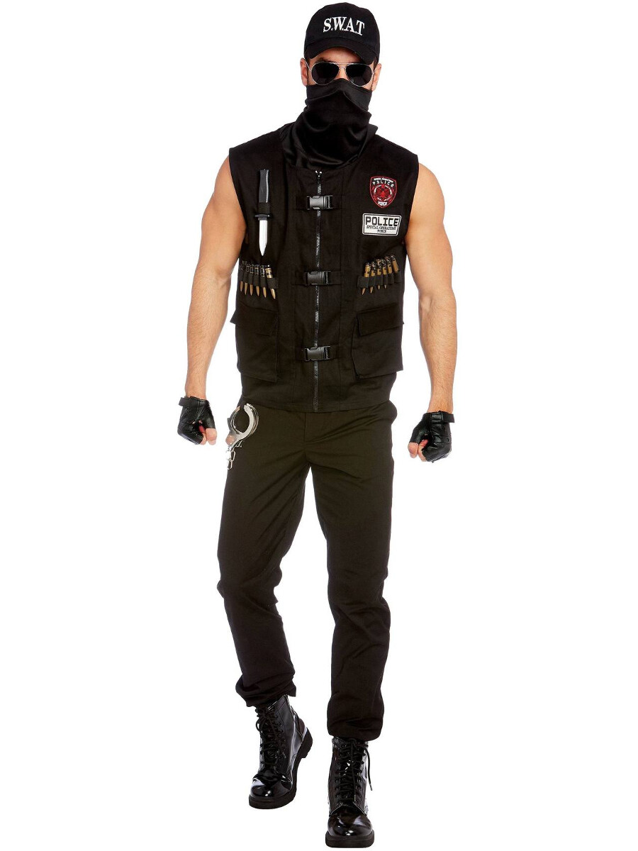 Adult's Mens Spec Ops Tactical SWAT Team Member Costume | eBay