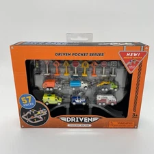 Driven Track Playset with Toy Trucks Safe & Clean City Crew (57pc) Pocket Series