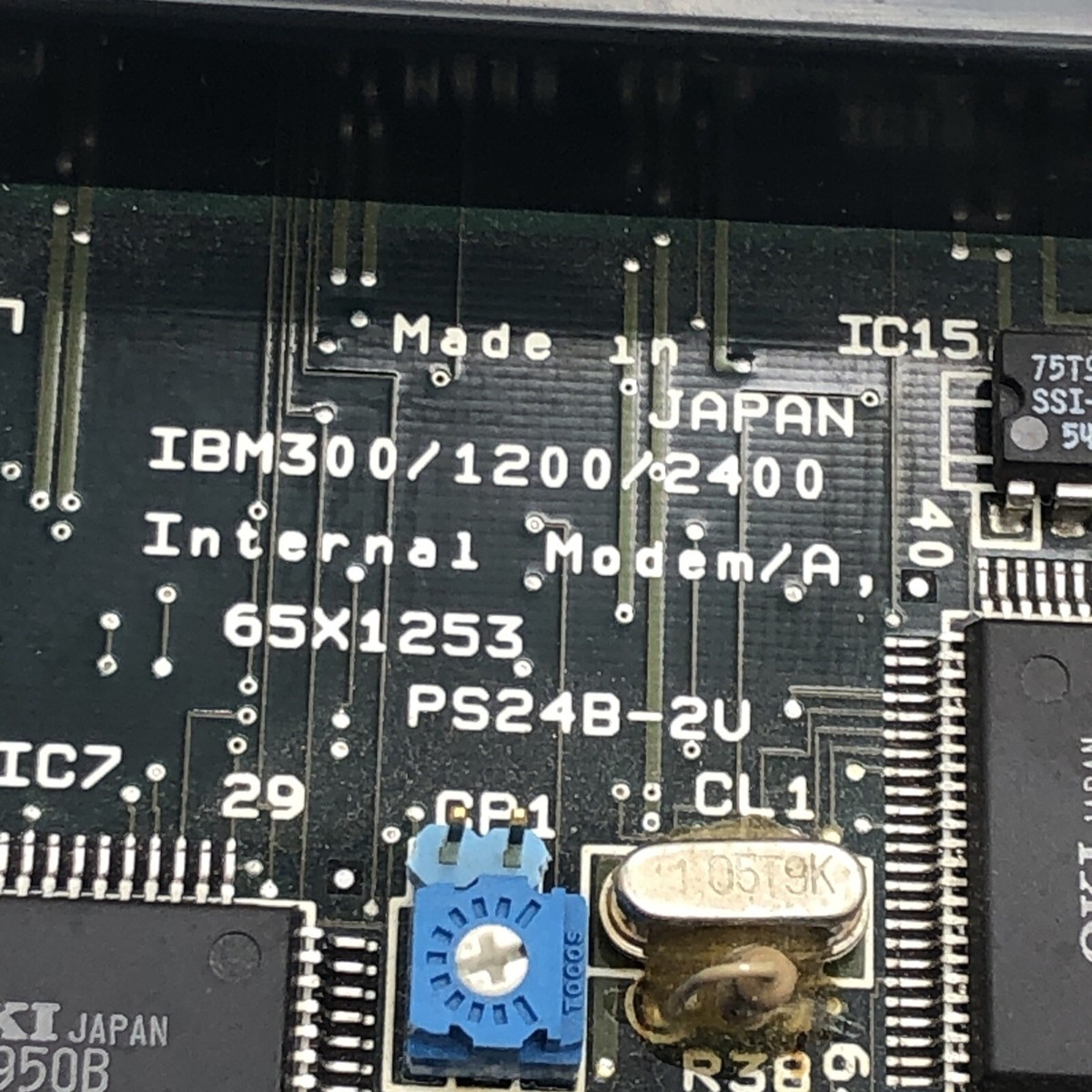 IBM Modem FRU# 65X1253 MCA MICRO CHANNEL 300/1200/2400