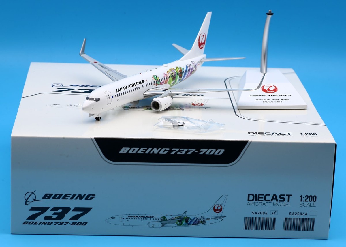 JC Wings 1:200 Japan Airlines JAL Boeing B737-800 Diecast