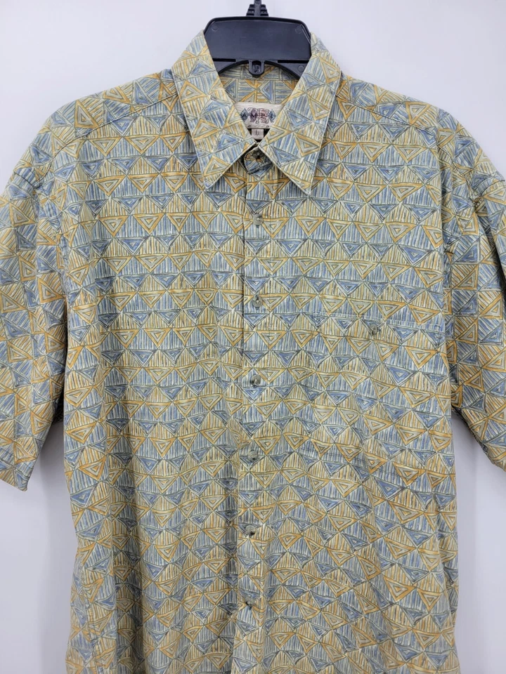 Campia Hawaiian Shirt Mens Large Beach Tropical Floral Camp Button Up - Image 3 of 4