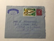 Aerogramm mit Motivmarke Gepard von Nigeria 1968 in die USA