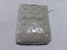 H762 FRONTGATE Quilted Rumi Lumber Pillow Sham Dune/Sand