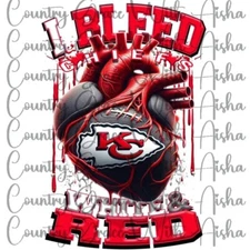 Sublimation Transfer Chiefs Football Ready To Press Heat Transfer