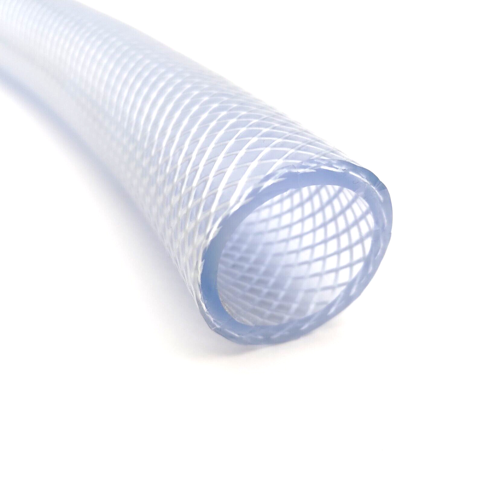 Manguera de PVC 32 mm ID, 42 mm OD, tubo tubo de agua trenzado reforzado transparente flexible y flexible