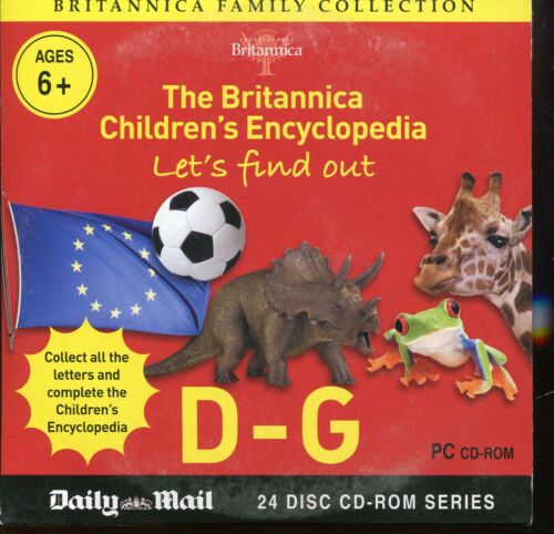 Britannica Family Collection: Children's Encyclopedia D-G - Newspaper CD Rom - Afbeelding 1 van 3