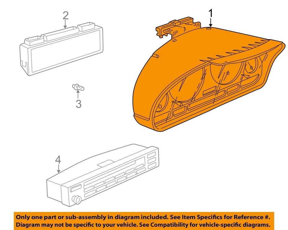 Medidor de velocímetro usado se adapta a: BMW 740I Cluster 1995 4,4 L MPH grado A Foto 2 de 4