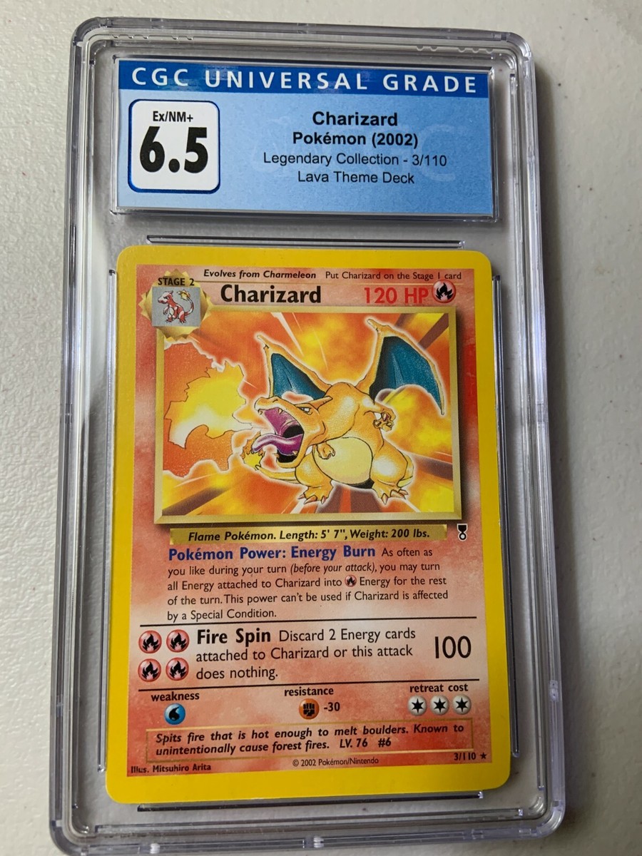 Charizard 3/110 Legendary Collection Set Non Holo Pokemon Card CGC