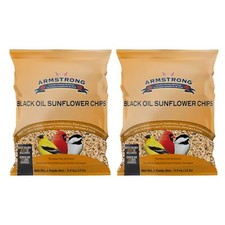 Armstrong Wild Bird Food Black Oil Sunflower Chips, 13lbs Pack of 2 