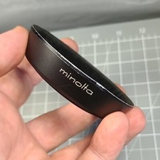 MINOLTA MC 28mm F 3.5 LENS HOOD, Metal Screw Type Vintage Shade