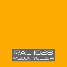 RAL 1028 Melon Yellow Masonry Paint by Buzzweld Algaecide Fungicide Matt