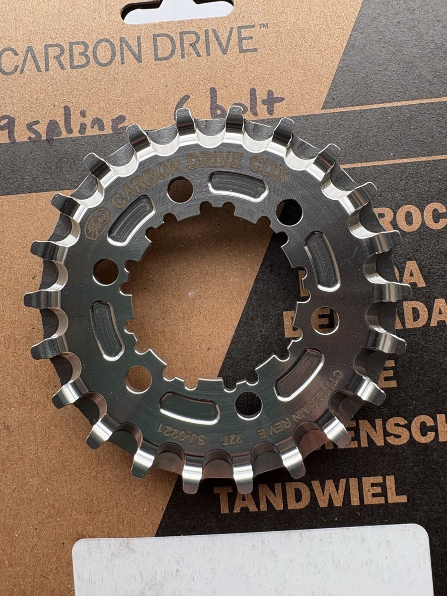 Gates Carbon Drive CDX CenterTrack 9-SPLINE / 6-Bolt HMN 22T