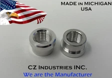 3/8 NPT ALUMINUM FEMALE WELD ON / WELD IN FLANGE FITTING BUNG, 3/8"-18 QTY:100