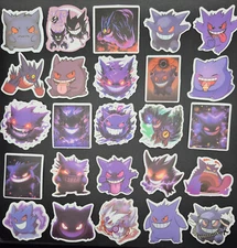 Gengar Stickers Pokemon 5 Pack Random Assortment Sticker Decal - US Seller
