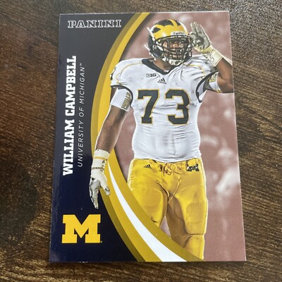 2015 Panini  William Campbell University Of Michigan Wolverines  #40 E289*