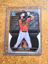 2023 Bowman Chrome Baseball Bowmans 1st Card # BCP-183 Carter Young