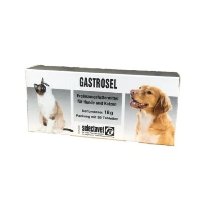 Gastrosel 30 Tabletten Unterstützung der Verdauung für Hunde, Katzen, Selectavet