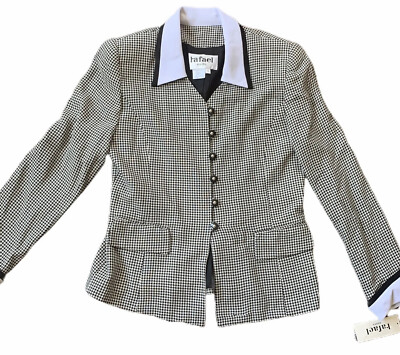 RAFAEL SUITS Women s Size 10 Suit Jacket Blazer Long Sleeve NEW Linen Blend