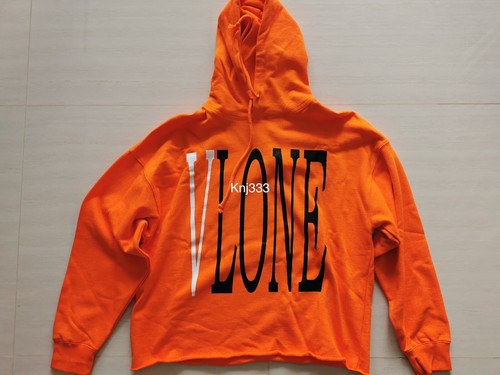 VLONE orange big logo hoodie ASAP Rocky 