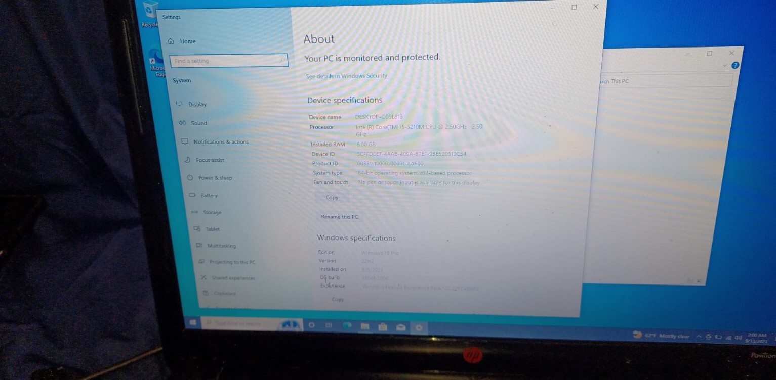 Hp Pavilion Beats Edition DM4-3170se, i5-3210M, 6GB RAM, 1TB HDD, WIN 10 READ!! - Picture 2 of 11