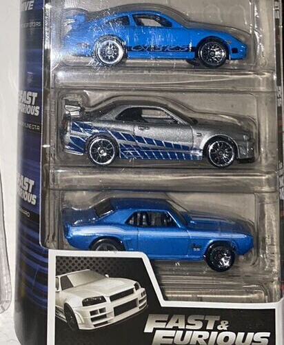 Hot Wheels FAST AND FURIOUS 5 PACK SKYLINE R34,YENKO CAMARO