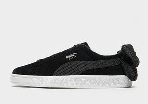 puma suede bow black