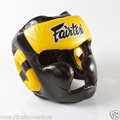 GENUINE Fairtex New Full Head Diagonal Vision Headguard HG13