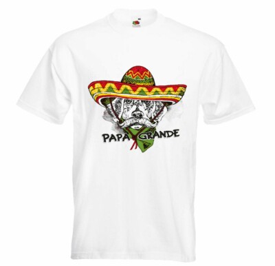 T-Shirt HUND MIT MEXIKANER HUT NEW YORK CITY AMERIKA CALIFORNIA USA ROUTE 66