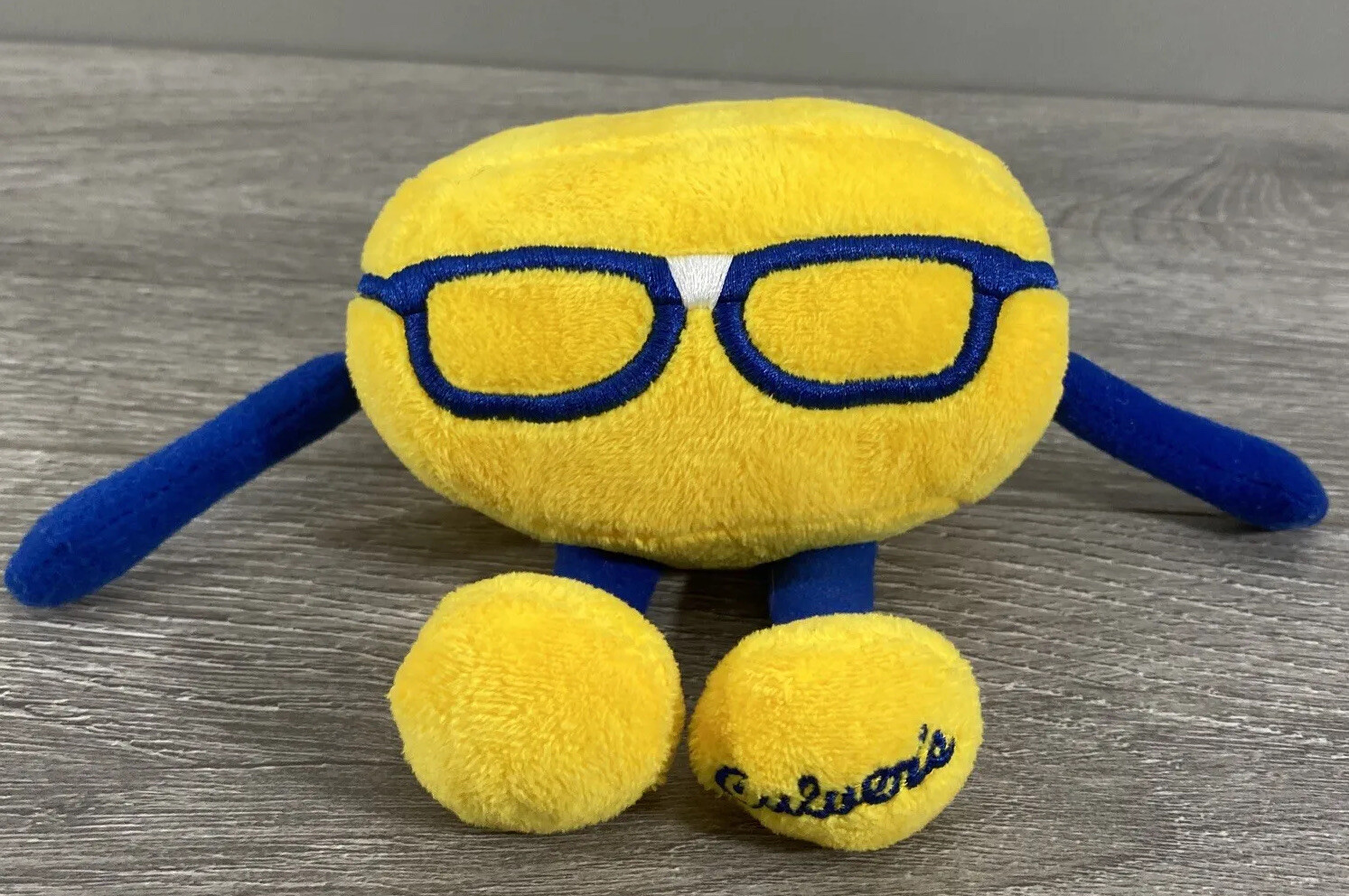 6” Culver’s Cheese Curd “Curdis” Stuffed Animal Plush Glasses Cute Yellow &Blue eBay