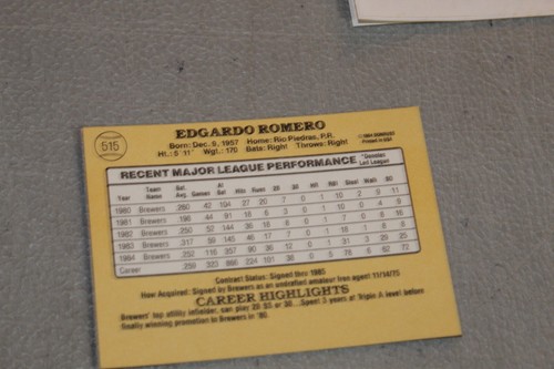 1985 Donruss Baseball Cards Complete Finish Fill Your List Set U-Pick #450-653 - Picture 126 of 392