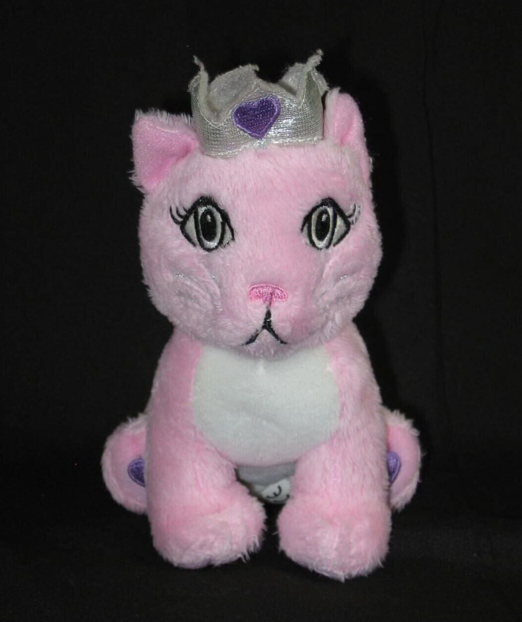 LEGO Plush Princess Kitty Cat Stuffed Animal Toy Pink White 