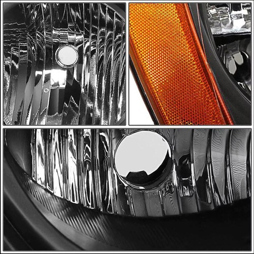 For 2008-2010 Jeep Grand Cherokee Halogen Black/Chrome Headlights Headlamp 2009 - Imagen 26 de 28