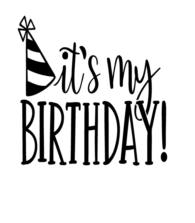 It's My Birthday Vinyl Decal Sticker For Home Cup Car Wall Decor Choice a2473