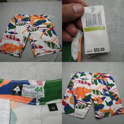 LRG Shorts Mens 43 Multicolor Choppa Denim Jean Zip Fly Drawstring Waist NWD