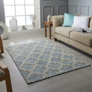 Large Medium Blue Area Rug Living Dining Bed Room Stylish Home Carpet Ebay