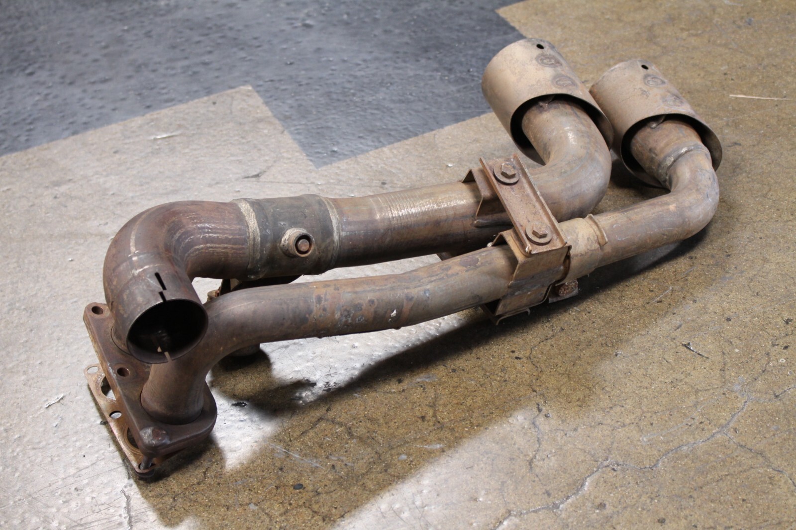 Ferrari F430, RH, Right, Rear Exhaust Tail Pipe, Burn Damage, Used, P/N 216040