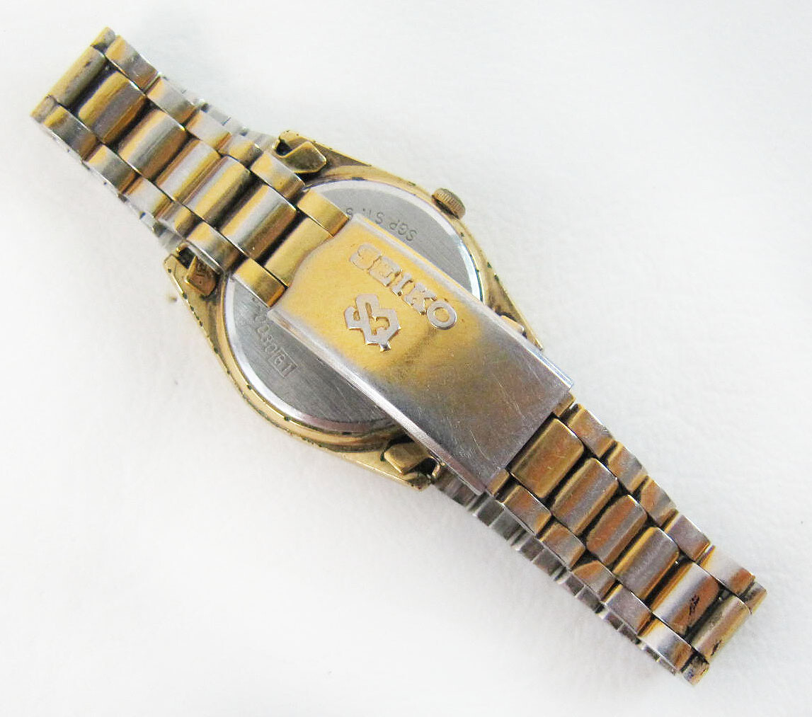 よ*お様 【ビンテージ美品】SEIKO ALBAY651-511A　デジアナジャ Vintage Ladies Seiko Day/Date Arabic Face Gold Plate Quartz